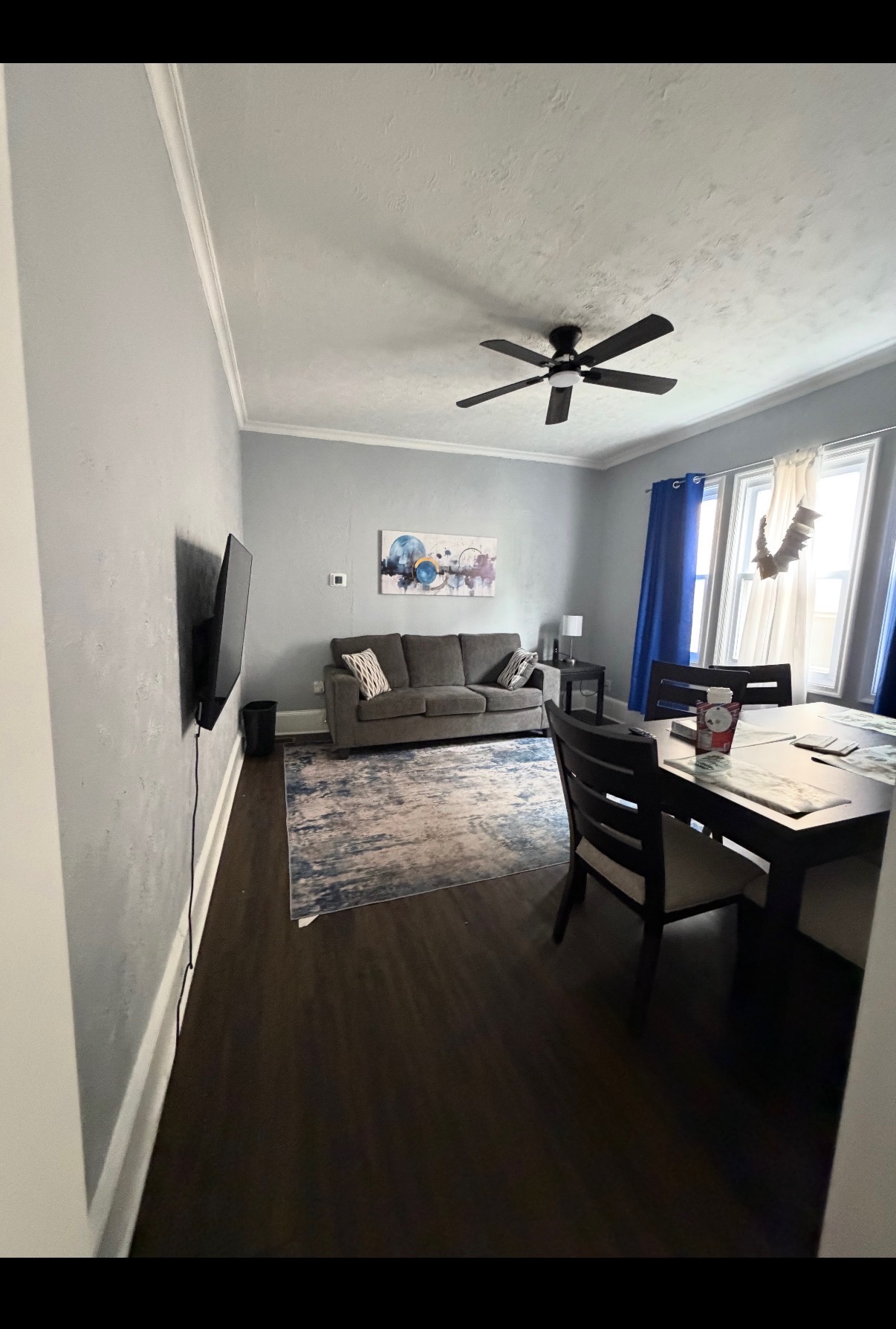 Cleaned living room